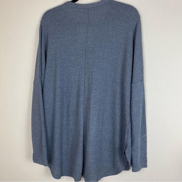 NWT Front Knot Tie Drop shoulder Sweater Blouse top Large - Picture 7 of 7